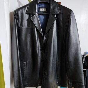 Men's Black Leather Jacket